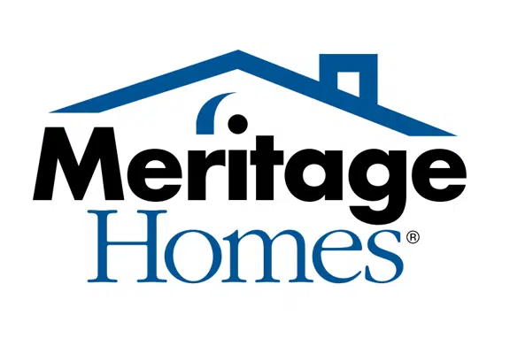 Meritage Homes company logo with roof design